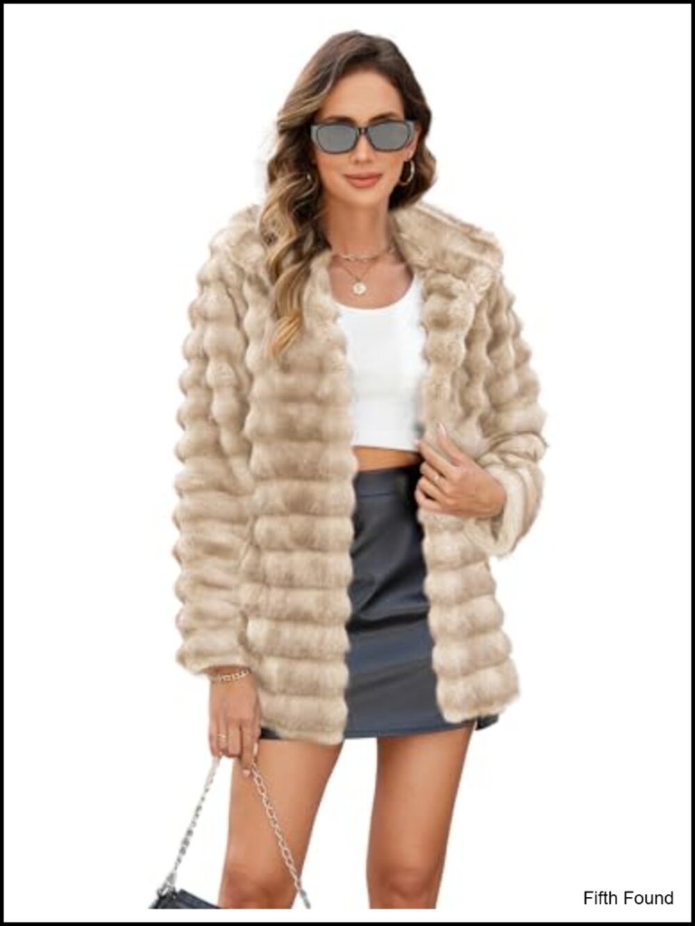 Faux Fur Fuzzy Long Sleeve Open Front Cardigan Coat